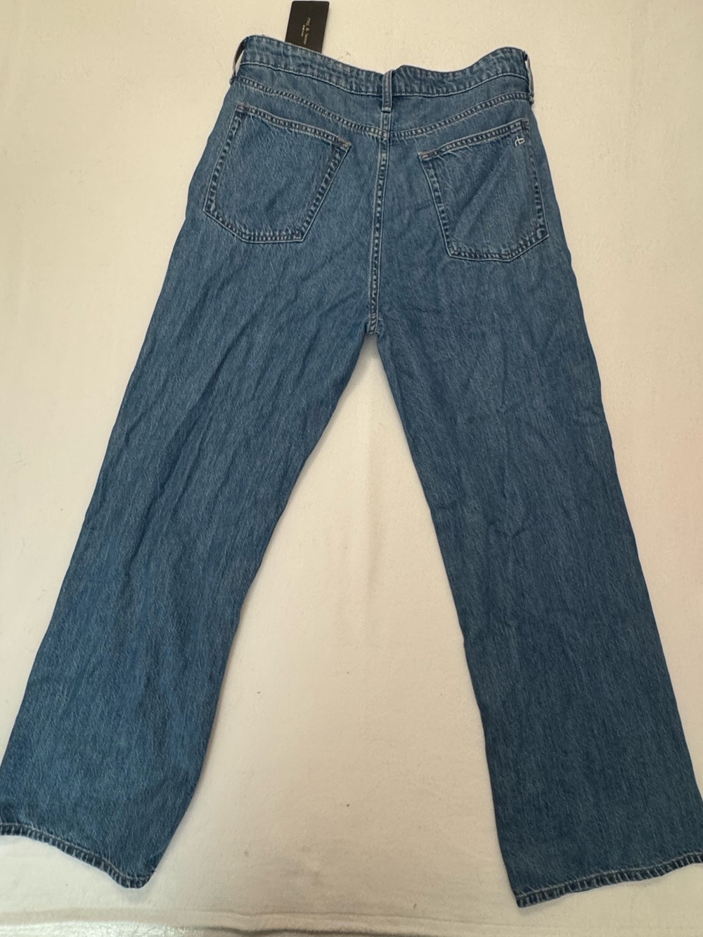 NWT Rag & Bone Lori Mid Rise Wide Leg Jeans Covington Medium Wash Sz28 - Picture 3 of 8